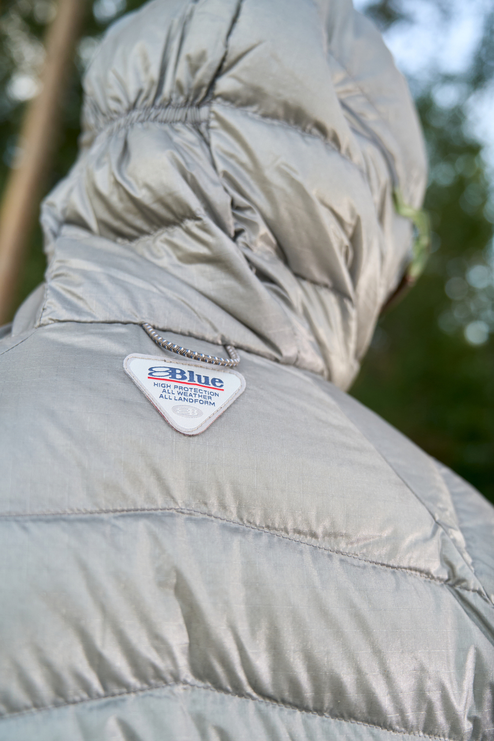 Куртка Nothomme Blue Pertex Quantum Diamond Shield Down Jacket "Light Green Gray"