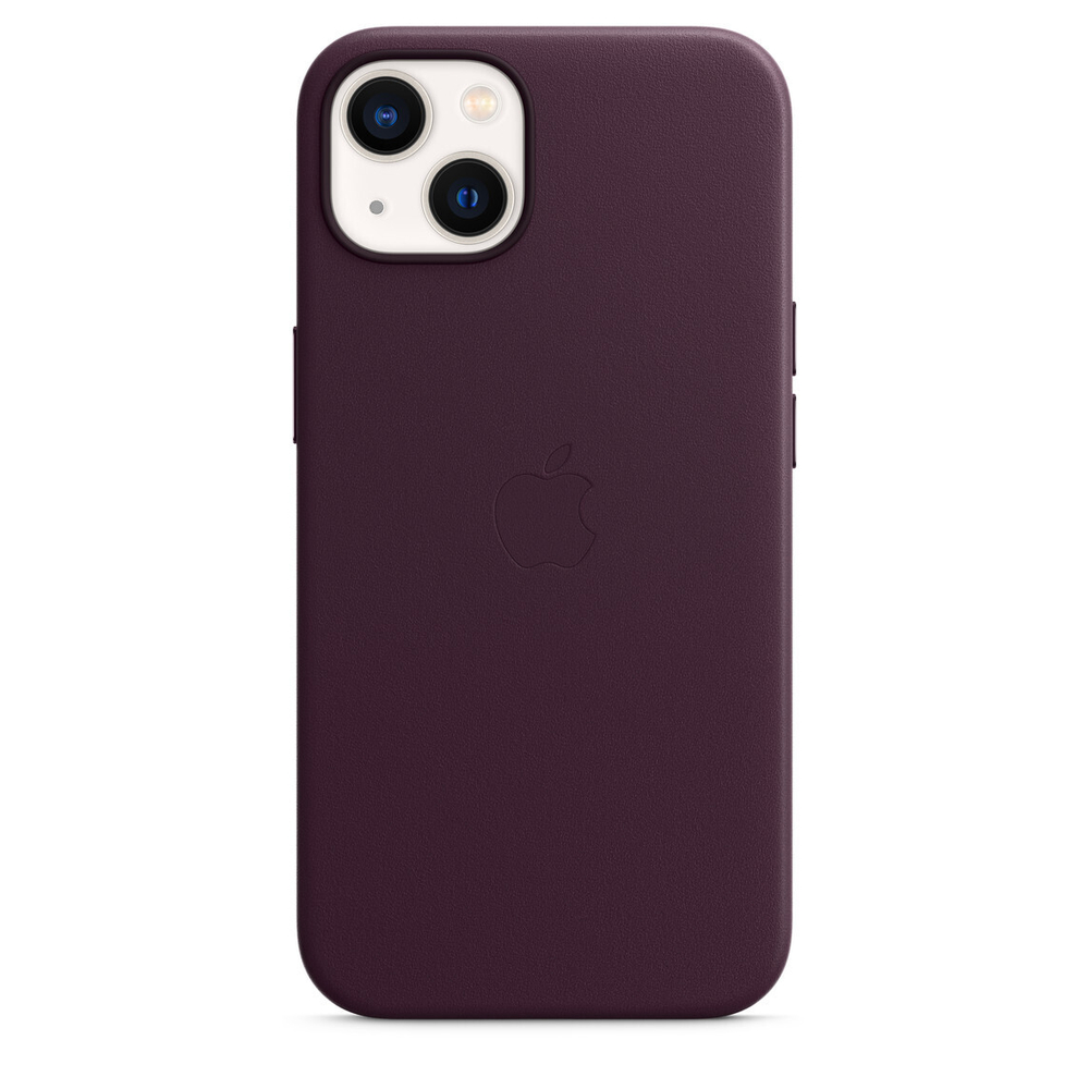 Кожаный чехол с поддержкой MagSafe Apple Leather Case для iPhone 13 mini