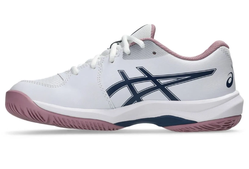 Детские теннисные кроссовки Asics Gel-Game GS - white/independence blue