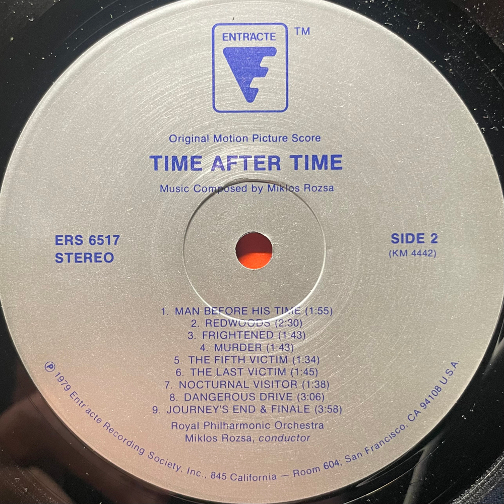 Time After Time - Original Motion Picture Score (США 1979г.)
