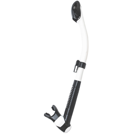 Трубка Marlin DRY LUX (прямая гофра) WHITE/BLACK