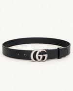 Ремень Gucci Double G 3,5 см — чёрный