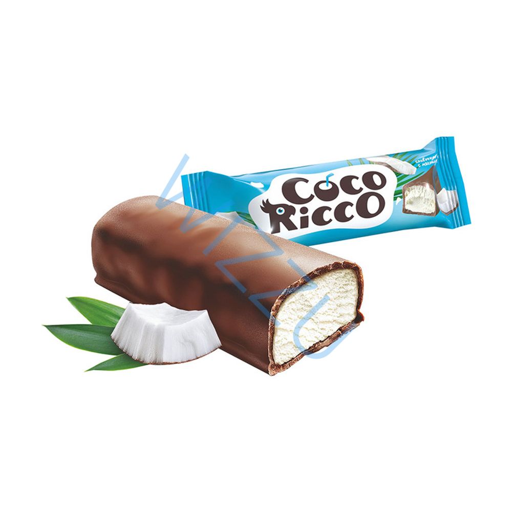 Мороженое Coco Ricco сливочное батончик кокос 50г
