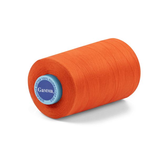 Нитки универсальные Gamma 50/2, 4570 м (5000 ярд) / 1 кат., 148 т.оранжевый