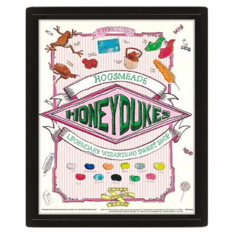 Постер 3D Harry Potter Гарри Поттер Honeydukes