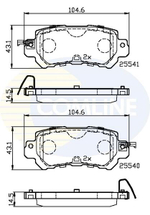 COMLINE - CBP32241-CML - Brake Pad Set, disc brake