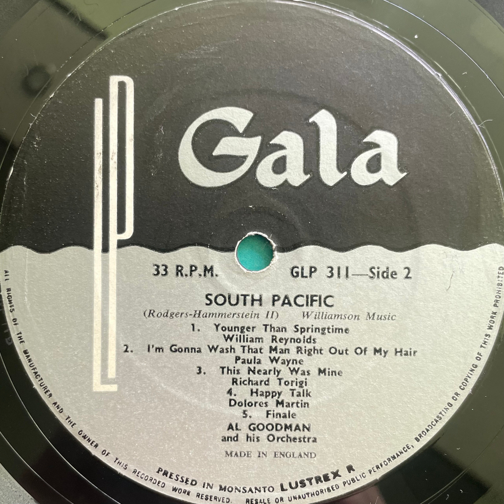 Al Goodman And His Orchestra ‎– South Pacific (Англия)