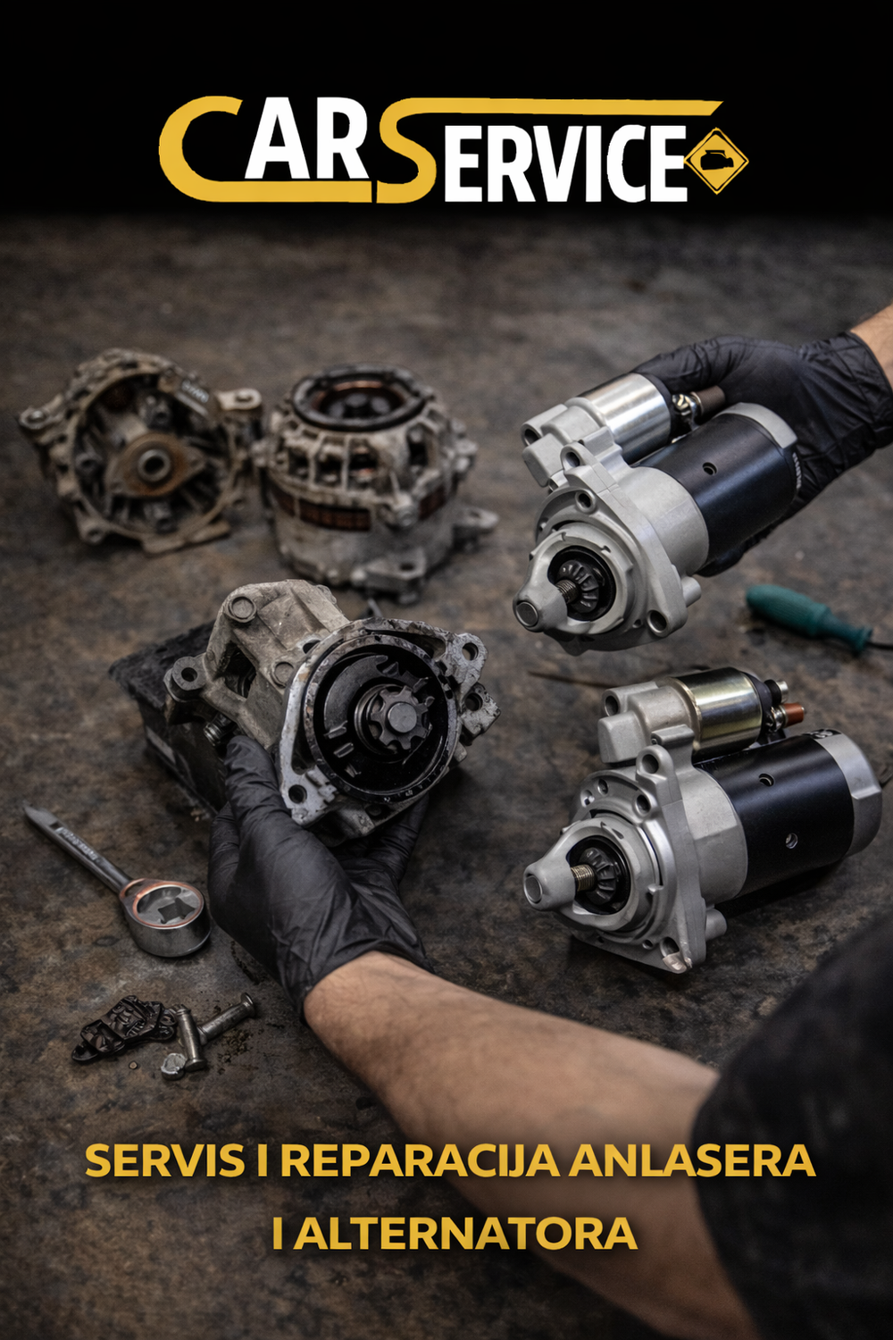 Servis i reparacija anlasera ili alternatora