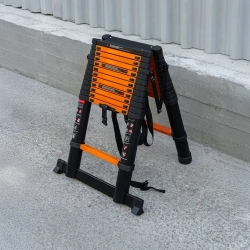 Стремянка телескопическая алюм. бытовая 3.8м (13+13 ступ.) ISMA ISMA-UP380-2