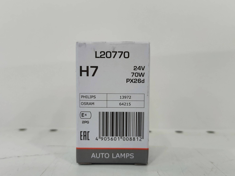 Лампа галогенная H7 24v 70w LYNX