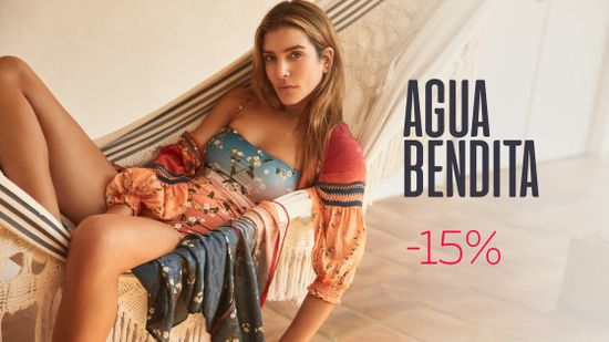 Дарим 15% на все купальники AGUA BENDITA! 💙