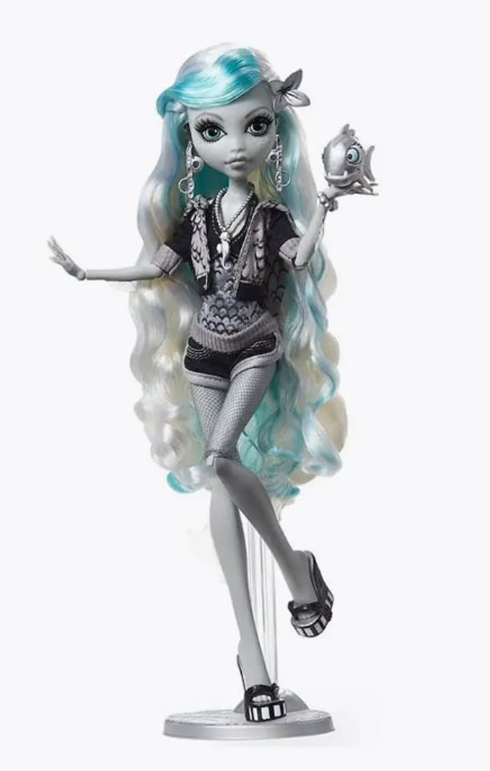 Кукла шарнирная подвижная Monster High Reel Drama Лагуна Блю