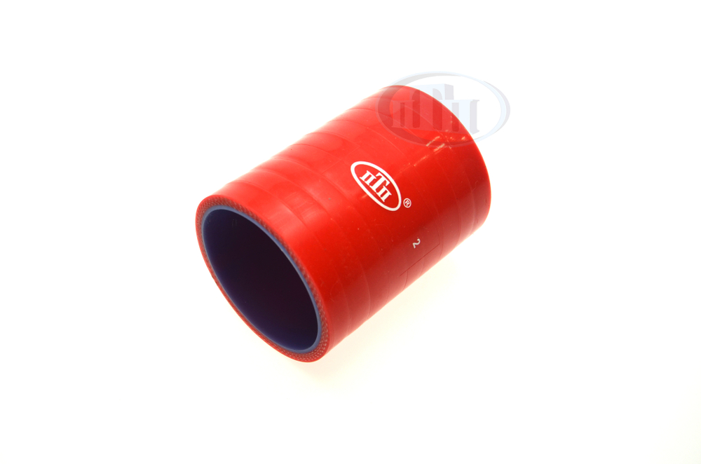 Патрубок радиатора нижний (D= 60 mm, L= 90 mm) КАМАЗ красный MVQ (6520-1303027-19) ПТП