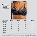 Топ Medium Support Leopard Sports Bra PRIMAL 854 Голубой