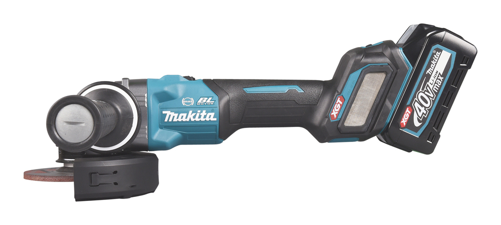 Машина шлифовальная угловая аккумуляторная XGT BL 40В, 125мм, 3000-8500 об/мин, X-Lock, AFT, AWS, XP Makita GA041GZ01
