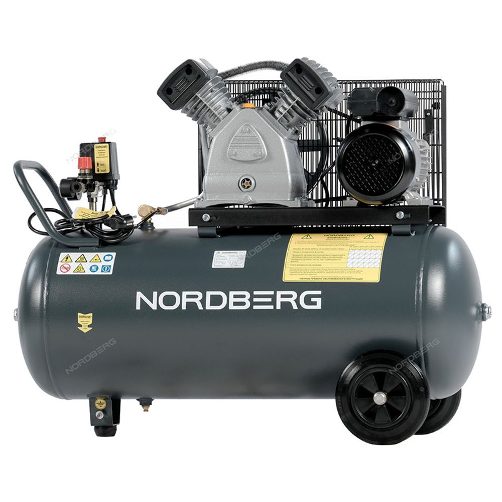 NORDBERG (NCP100/420) Компрессор поршневой с ременной передачей 380В, ресивер 100л, 420л/мин NORDBERG (NCP100/420) Компрессор поршневой с ременной передачей 380В, ресивер 100л, 420л/мин