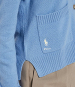 Шерстяной кардиган POLO RALPH LAUREN - голубой(211914536)