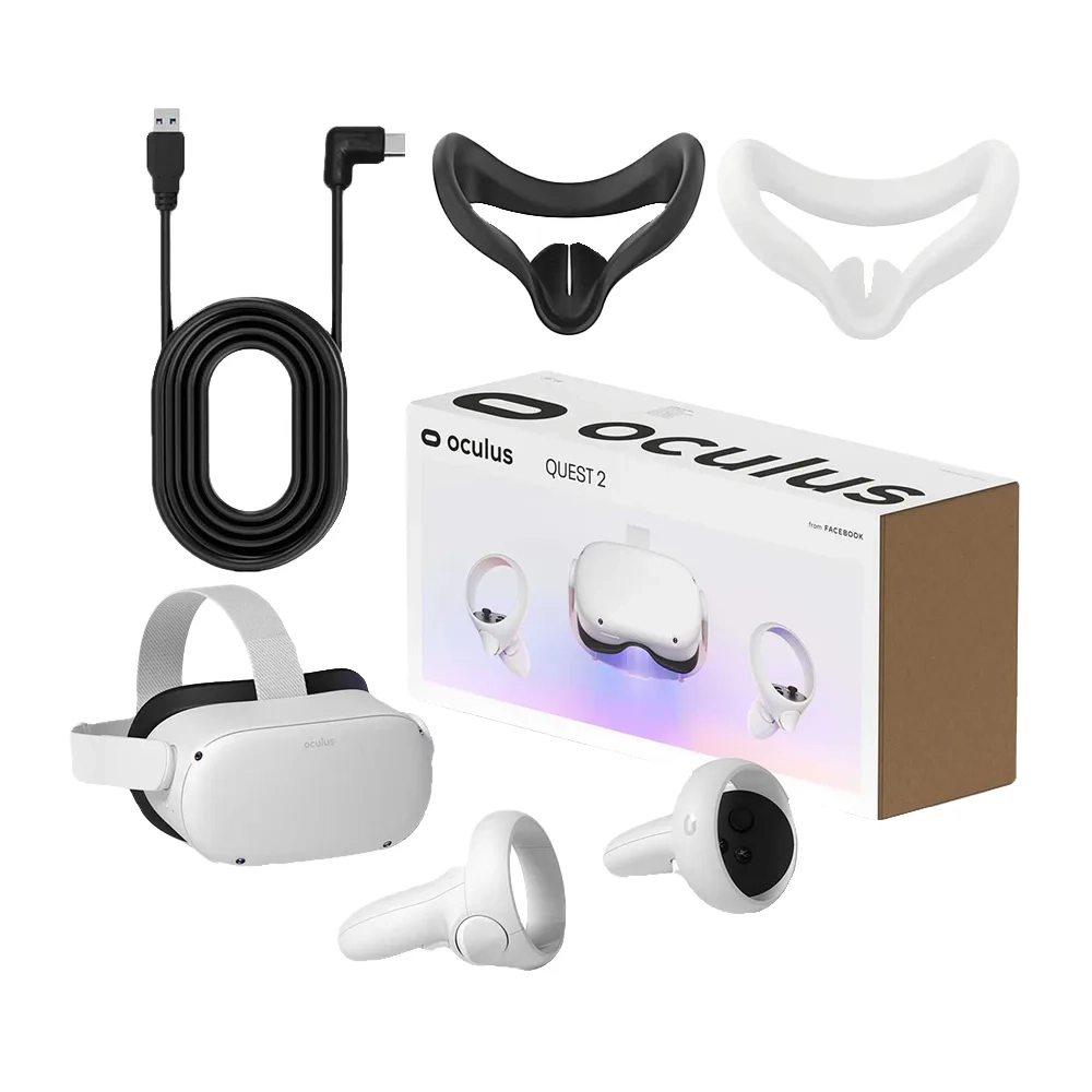 Шлем виртуальной реальности VR Oculus Quest 2 128GB, White (Белый)