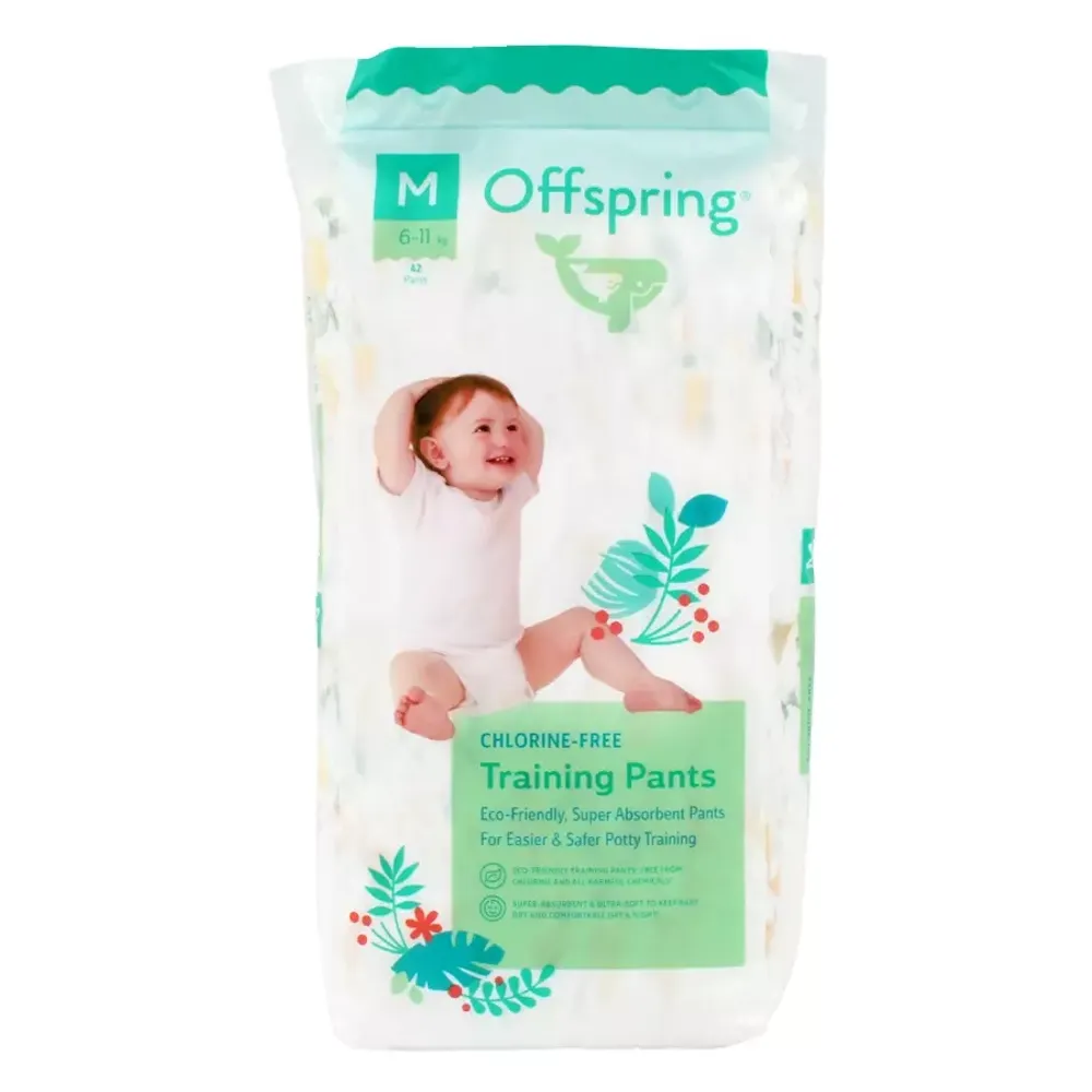 Offspring трусики-подгузники М 6-11кг 42шт лимоны.