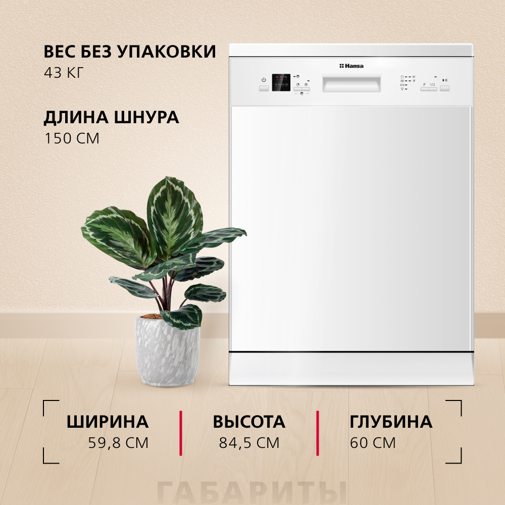 Посудомоечная машина Hansa ZWM656WEH