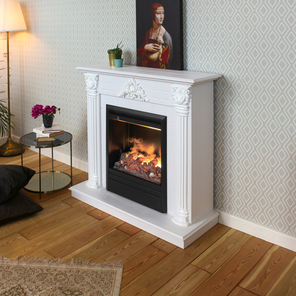 Каминокомплект Real Flame Stefania WT-F614 с очагом 3D Olympic
