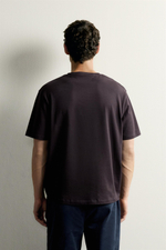 ФУТБОЛКА ИЗ ПЛОТНОГО ХЛОПКА С КОРОТКИМИ РУКАВАМИ — ZARA · 4092/443