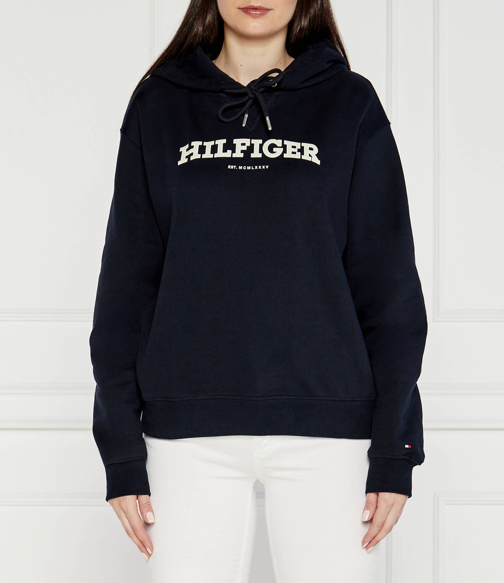 Худи REG MONOTYPE FLOCK Tommy Hilfiger - темно-синий(WW0WW41236)