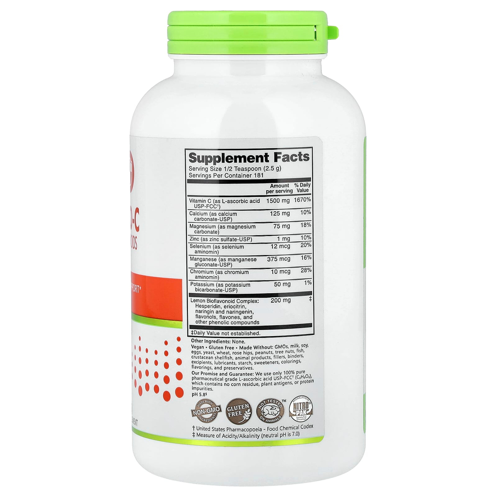 NutriBiotic, Immunity, аскорбат Bio-C, витамин C с биофлавоноидами и минералами, 454 г (16 унций)