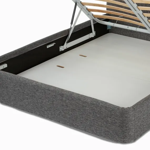 Кровать с подъемным механизмом Шиван 180x200 см, серая