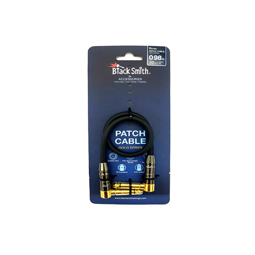 BlackSmith Patch Cable Gold Series 0.98ft GSPC-30 патч-кабель, 30 см, угл Jack/угл Jack, позол конт