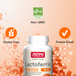 Jarrow Formulas, Лактоферрин, сублимированный, 250 мг, 30 капсул