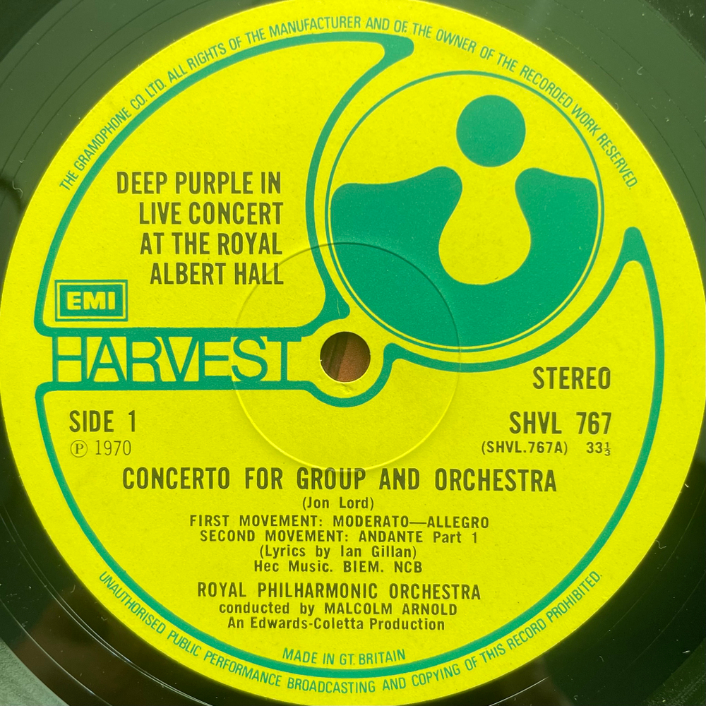 Deep Purple & The Royal Philharmonic Orchestra - Concerto For Group And Orchestra (Англия 1974г.)