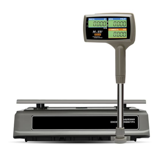 Торговые настольные весы M-ER 328 ACPX "TOUCH-M" LCD RS232 и USB