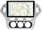 Магнитола для Ford Mondeo 4 2007-2010 (рамка серебро) - Vaycar VA17-1235-2K на Android 13, Быстрая, 2K QLED, CarPlay,4G SIM-слот