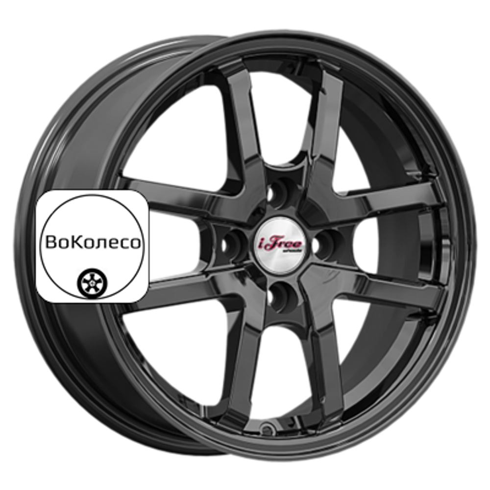 6x15/4x100 ET45 D60,1 Грид (КС1082) BK iFree