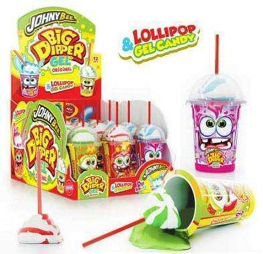 Леденец Dip n Lick Big Dipper с гелем в ведерке 12 шт