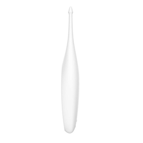 Белый вибромассажёр 17,5см для точечной стимуляции Satisfyer Twirling Fun