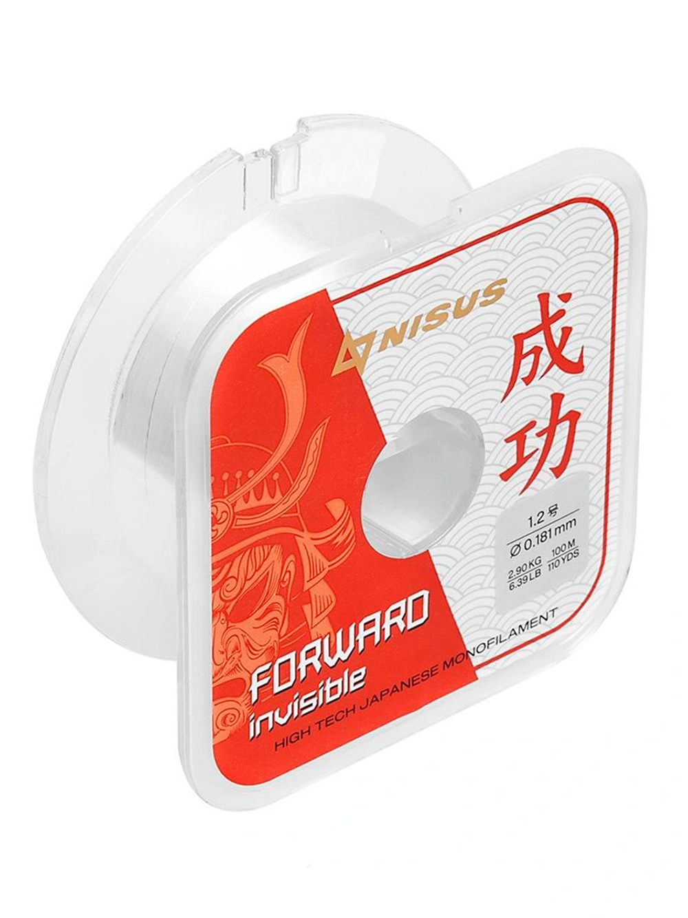 Леска для рыбалки Nisus FORWARD Invisible Nylon 0,496mm/100m (N-FI-0496-100)