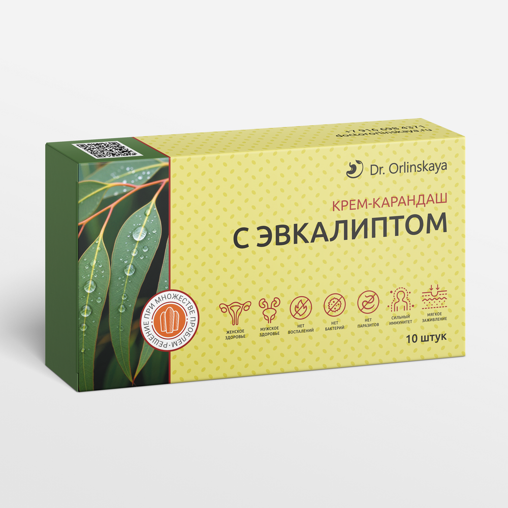 Фитосвечи Орлинской с эвкалиптом.