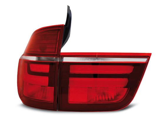 Задние фонари red white led LCI style для BMW X5 E70