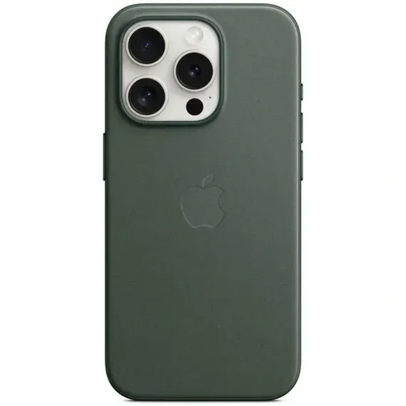 Чехол Apple FineWoven with MagSafe для iPhone 15 Pro Evergreen