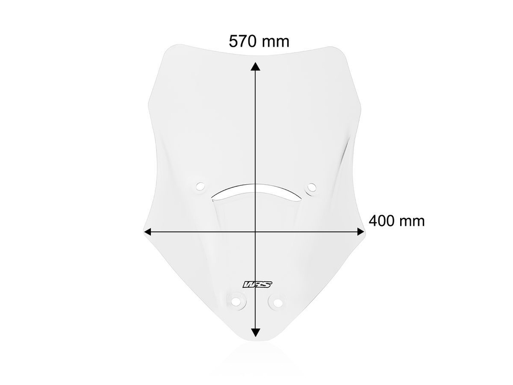 DU035T WRS CAPONORD CLEAR WINDSCREEN (MTS V2)