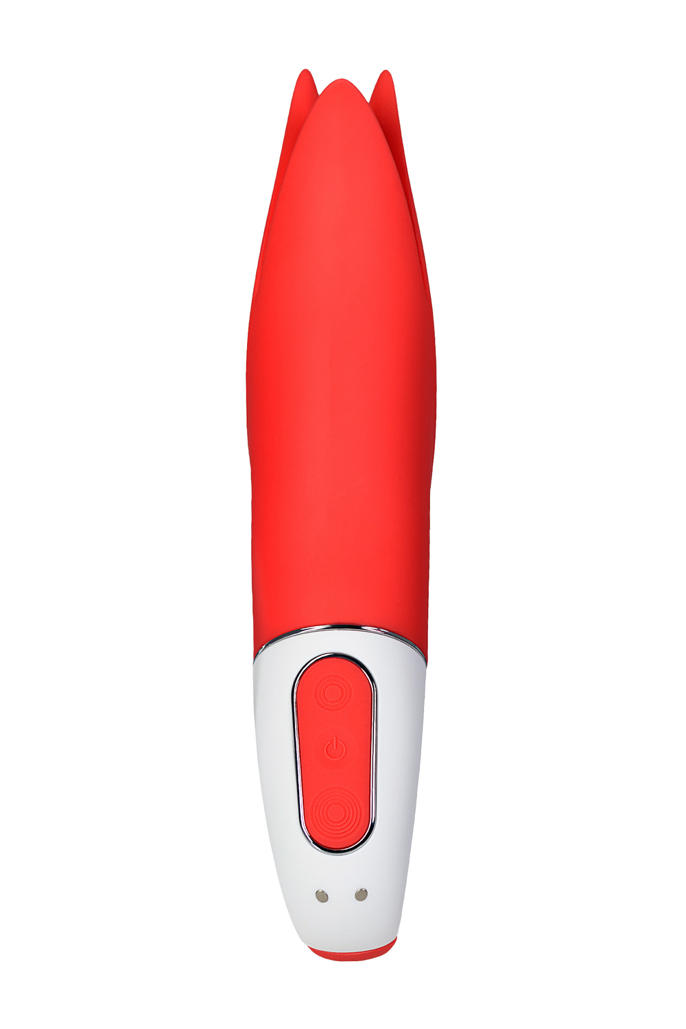 Satisfyer НЕ ЗАКАЗЫВАЕМ Vibes POWER FLOWER Нереалистичный вибратор , силикон, красный, 18,8 см.