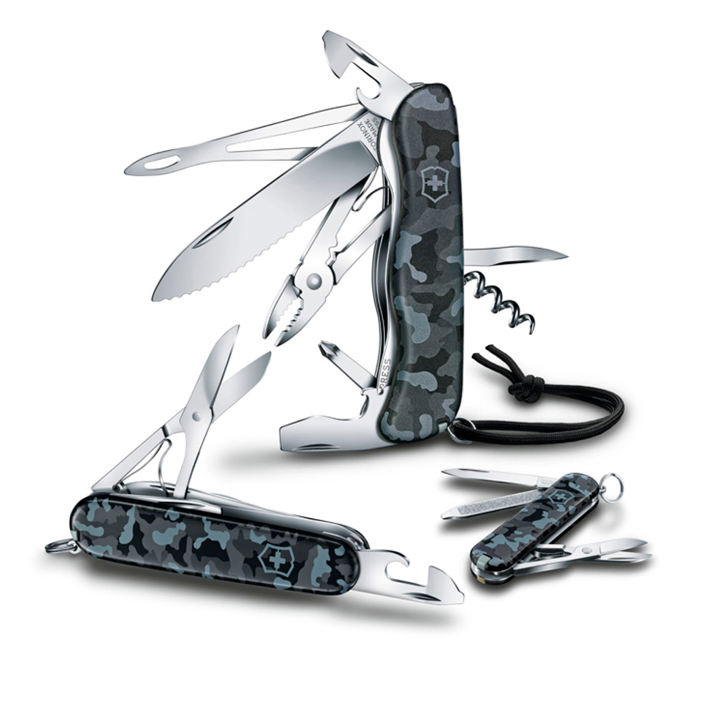 Нож Victorinox Skipper, 111 мм, 17 функций, морской камуфляж