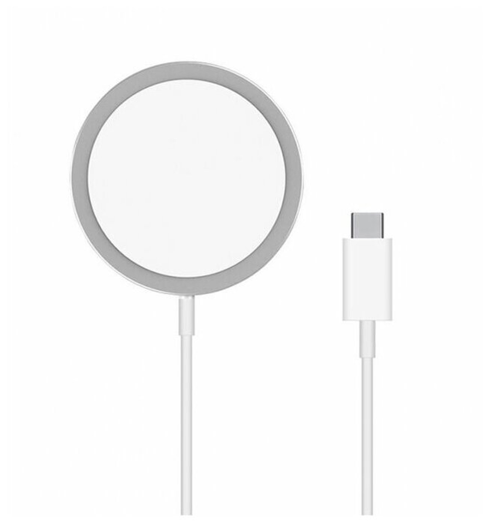 Беспроводное зарядное устройство MagSafe /Зарядный магнитный кабель для айфона с функцией быстрой зарядки 15 Вт