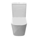 Унитаз-компакт безободковый WAVE КВАДРО/QUADRO гориз, нижн, 2-кн.арм, сид. дюропл, м/л, быстр