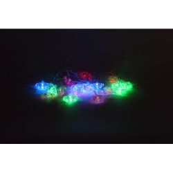 Светодиодная новогодняя гирлянда ЭРА ENIN-3K нить Короны 3 м мультиколор | Гирлянды