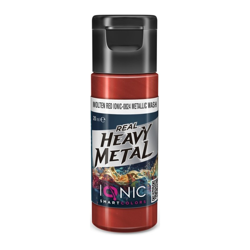 Проливка Molten Red Metallic Wash — Ionic Real Heavy Metal, 20 мл, IONIC-0824