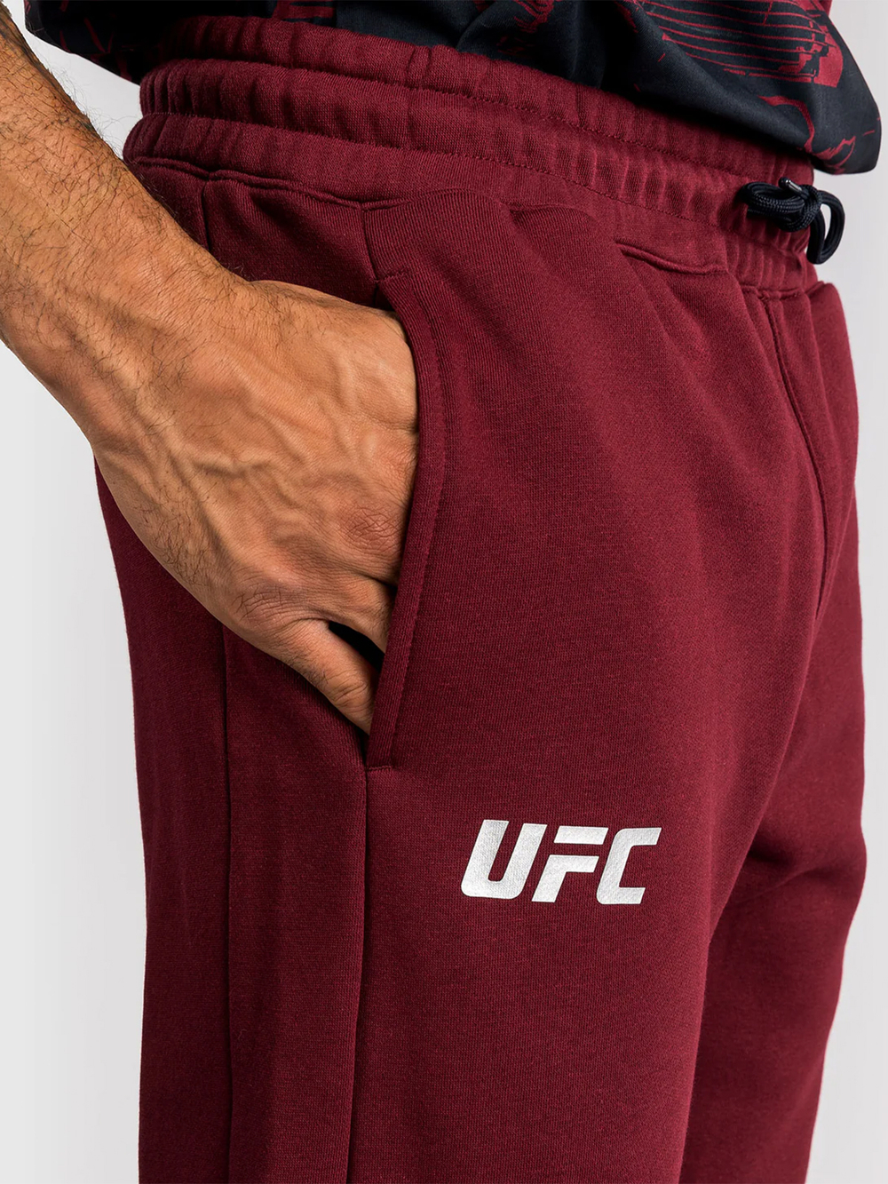 Брюки спортивные Venum UFC Zenith Fight Week (Plain Version) Burgundy/Silver