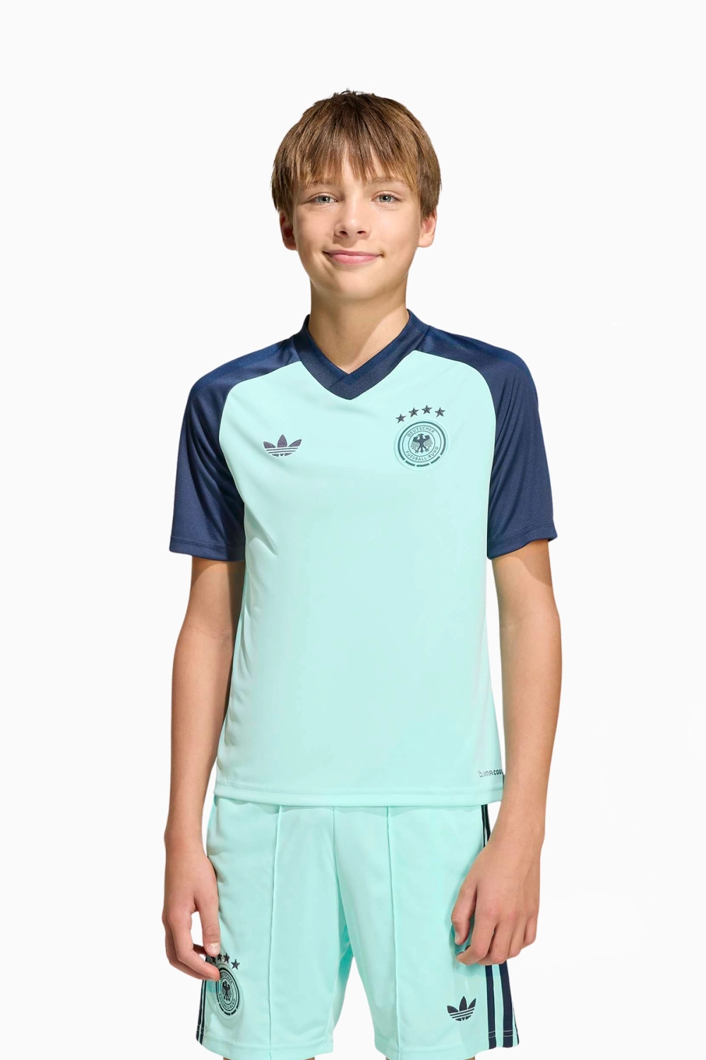 Футболка adidas Originals Germany 2026 Pre-Match Junior - бирюзовый